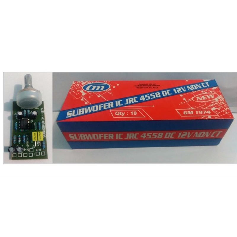 KIT SUBWOOFER IC JRC 4558 DC 12V non CT GM 1974
