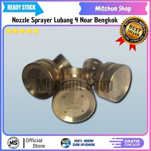 Nozzle Sprayer Import Lubang 4 Gepak Noar | Nozzle Kabut Bengkok 4 Lubang | Sprayer Semprotan Embun