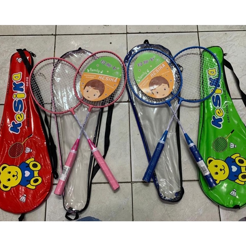 Big Promo  Raket Badminton ANAK KESIKA ISI 2 BAGUS MURAH