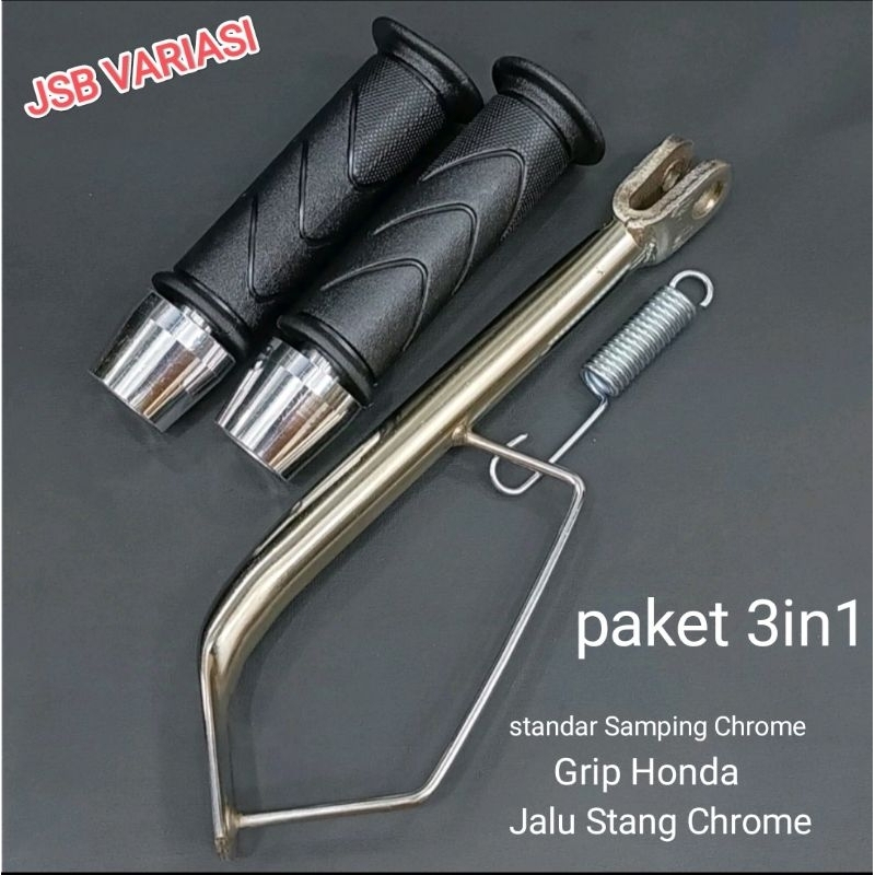 STANDAR CROME RING 17 UNTUK VARIO 110 125 150 BEAT FI SCOOPY DLL+GRIP STANDAR UNIVERSAL+ JALU STANG 