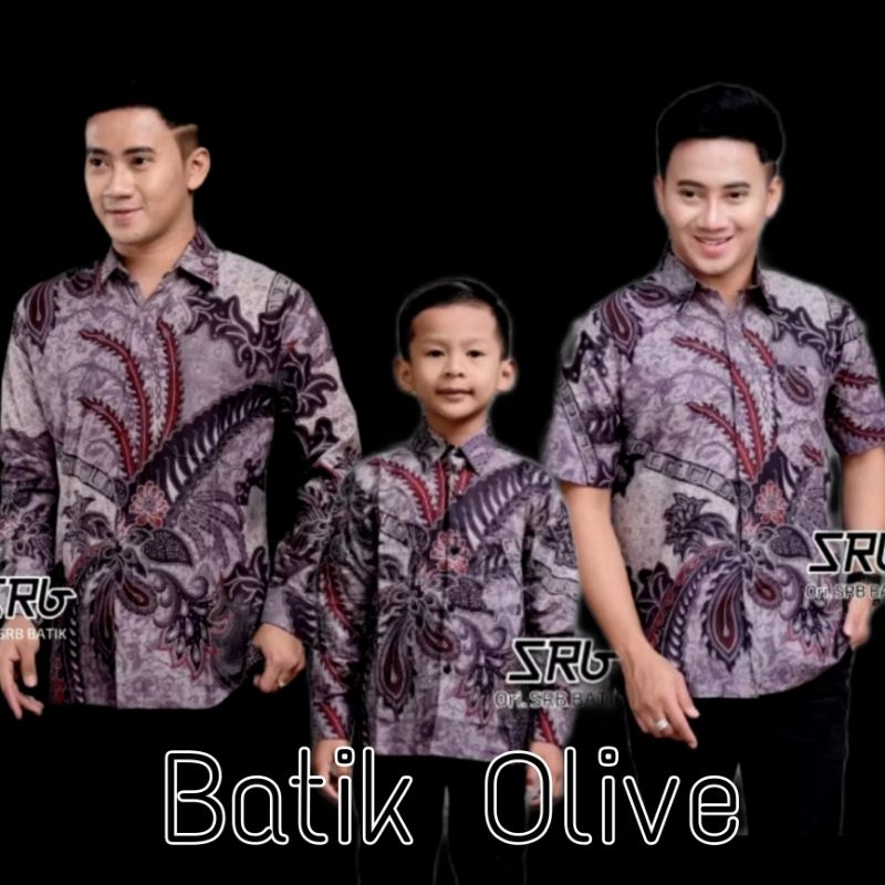 MAHESWARI  | BAJU BATIK COUPLE AYAH DAN ANAK LAKI-LAKI UMUR 1 SAMPAI 12 TAHUN SIZE M L