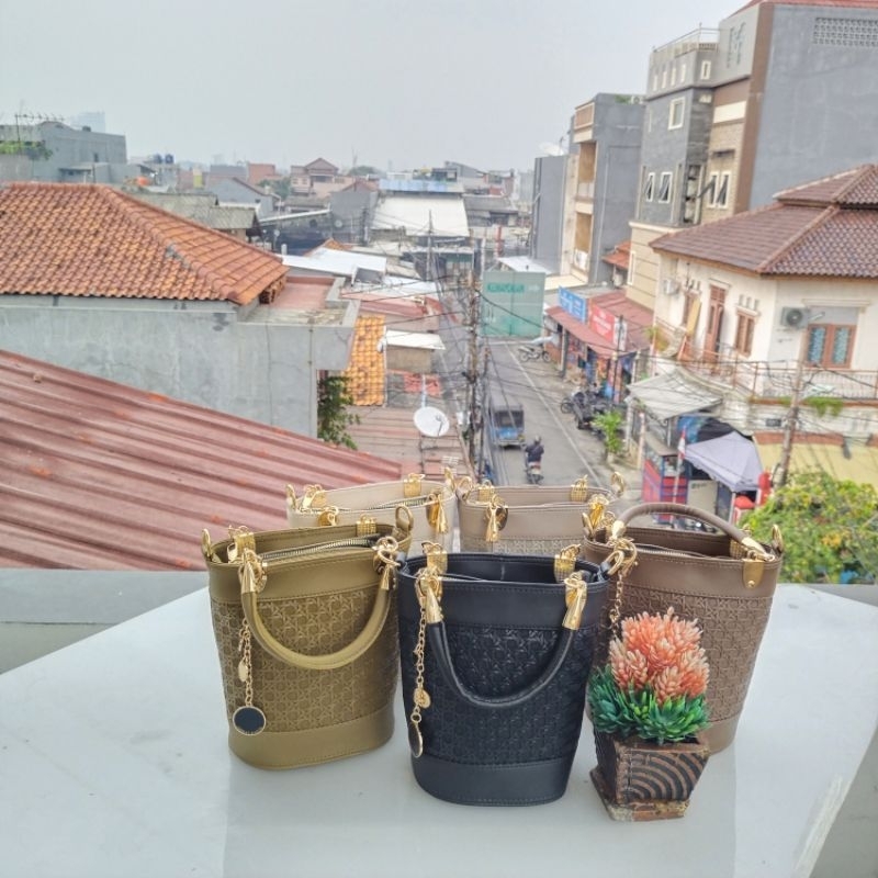 NEW Alfaza Tas Selempang Wanita Model Ember Sintetis