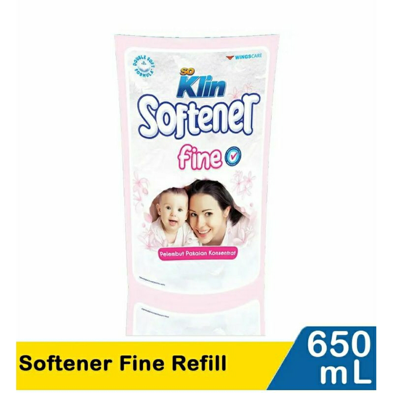 soklin softener fine refill 650 ml