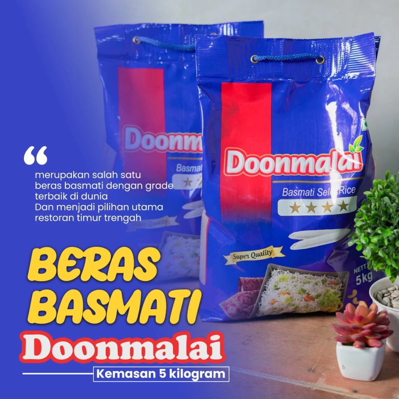 

BERAS BASMATI DOONMALAI PREMIUM 5 KG