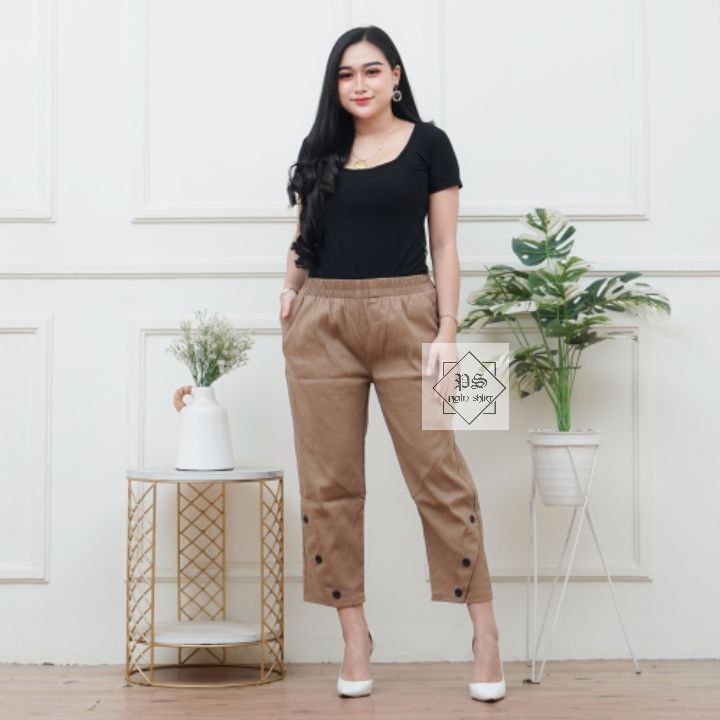 celana mevin pants 7/9 celana baggy pants bahan twill combed strit tebal
