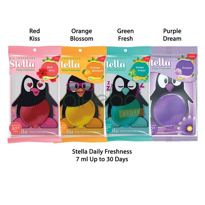 Pengharum Ruangan / Air Freshener Stella Pocket Daily Freshness 7 Ml x 2 Aroma Red Kiss, Orange Blos