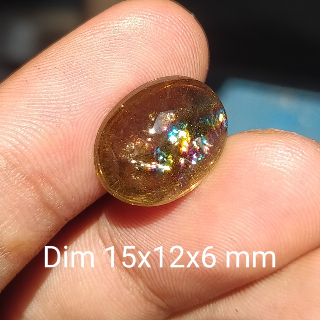 BATU KECUBUNG TEH PELANGI NATURAL koleksi lainnya cincin kalimaya Wulung giok opal new akik bacan do