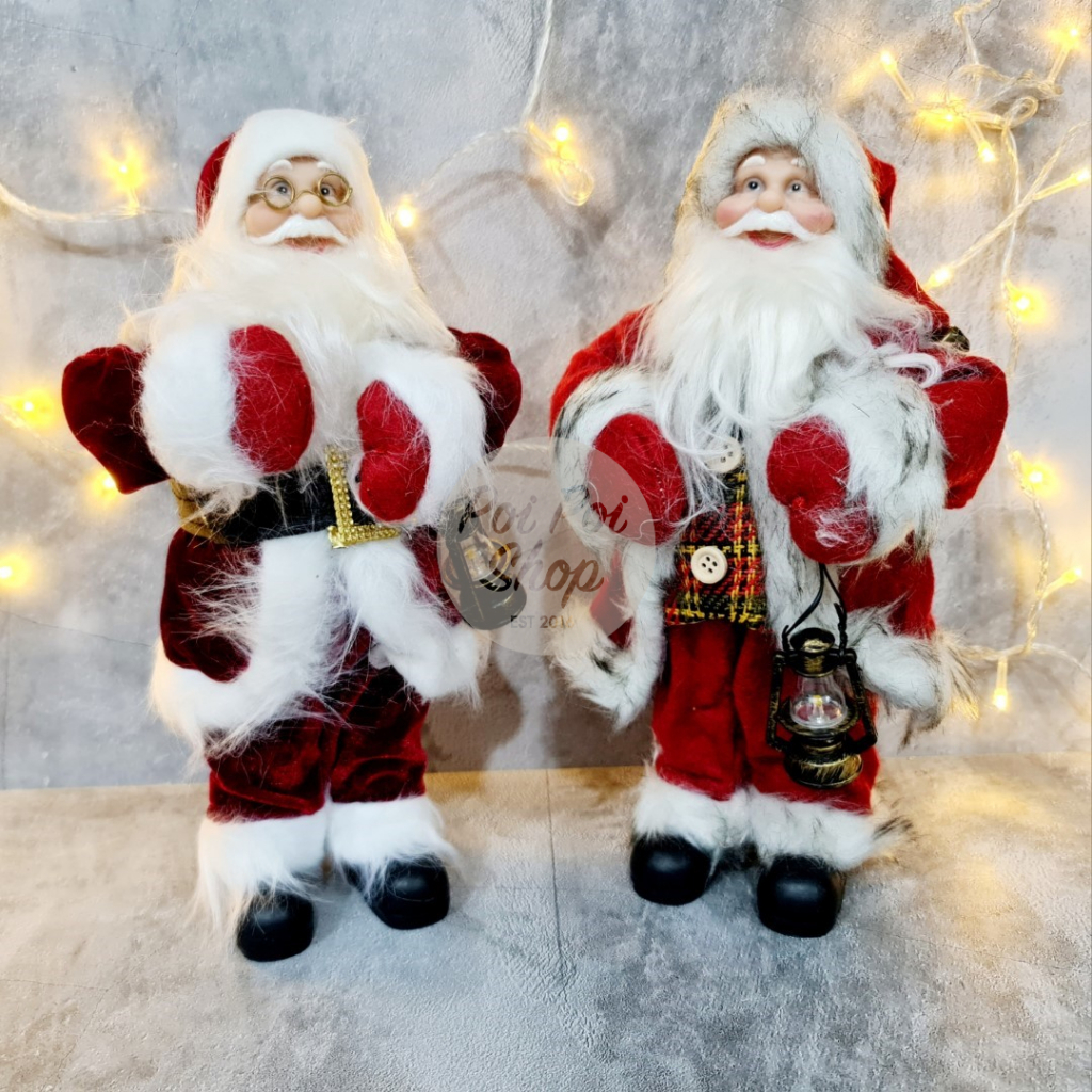 Promo Patung Santa Figur Boneka Sinterklas Natal 30Cm Christmas Boneka Sinterklas Santaclaus Doll