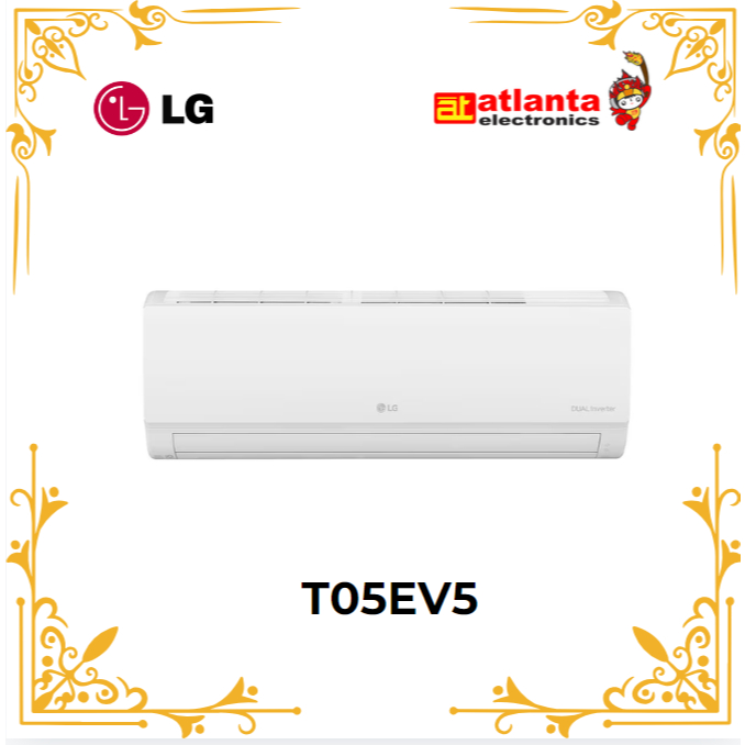 LG T05EV5 AC DUAL COOL INVERTER 0.5PK (TERBARU)