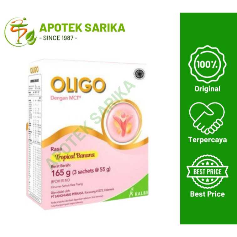 

Oligo 165 gr Susu Rasa Pisang Tropis - Susu untuk Malabsorbsi Saluran Cerna