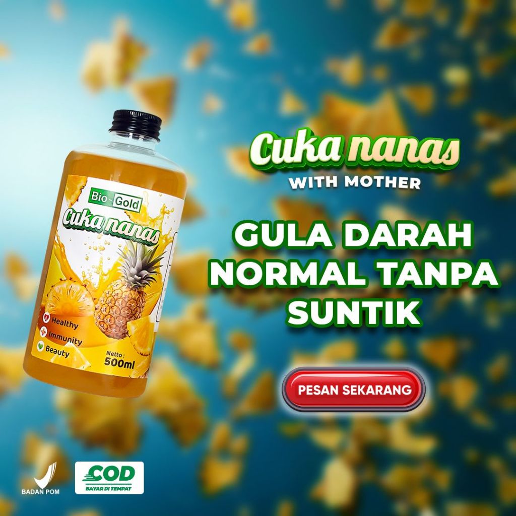 

Cuka Nanas Bio Gold Alami Original 100% Bio Gold 500ml Cara Ampuh atasi Diabetes Kolestrol dan Penyakit lain
