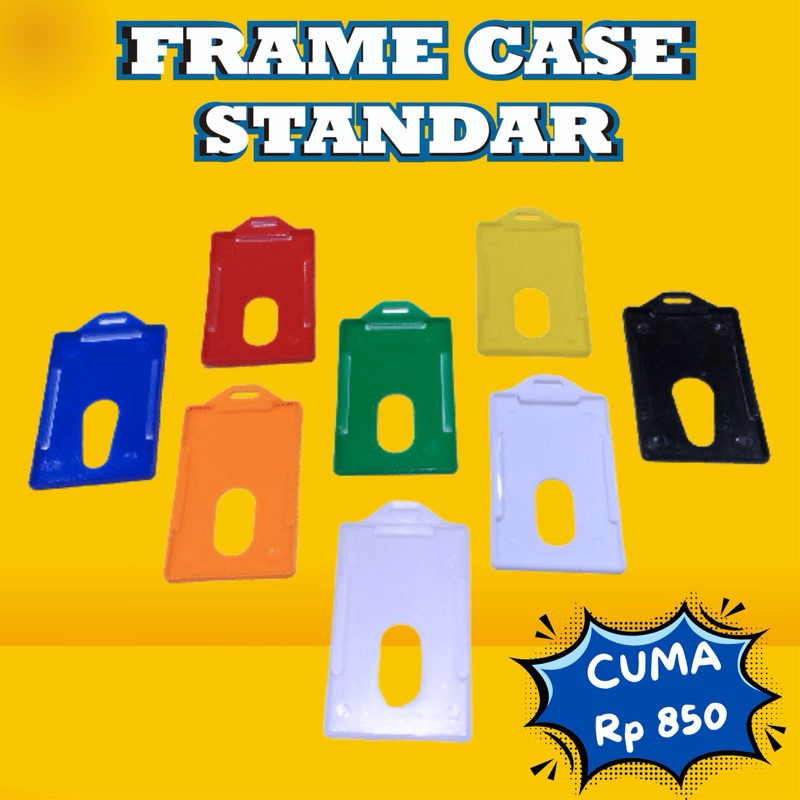

frame case plastik/frame case warna /frame case standar /wadah id card