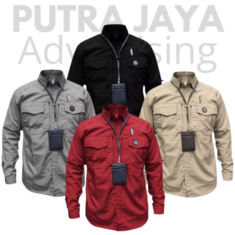 [BIG SIZE] Kemeja Tactical M-TAC Lengan Panjang Size Jumbo kemeja lapangan outdoor