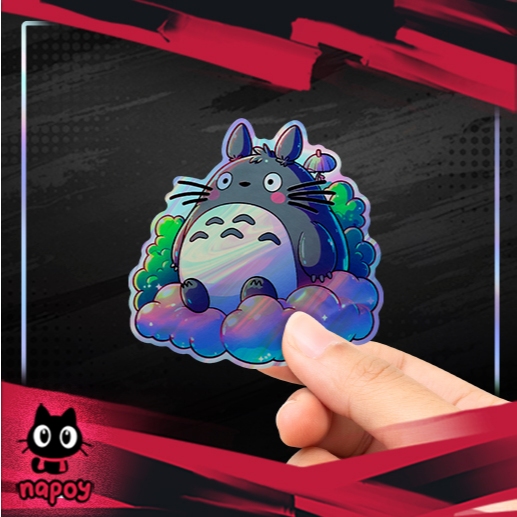 

Stiker Hologram Anime Studio Ghibli Totoro Holo V2