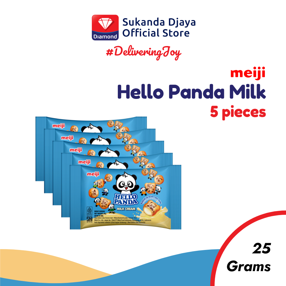 

Meiji Hello Panda Biskuit Milk Snack 25 Gr ISI 5