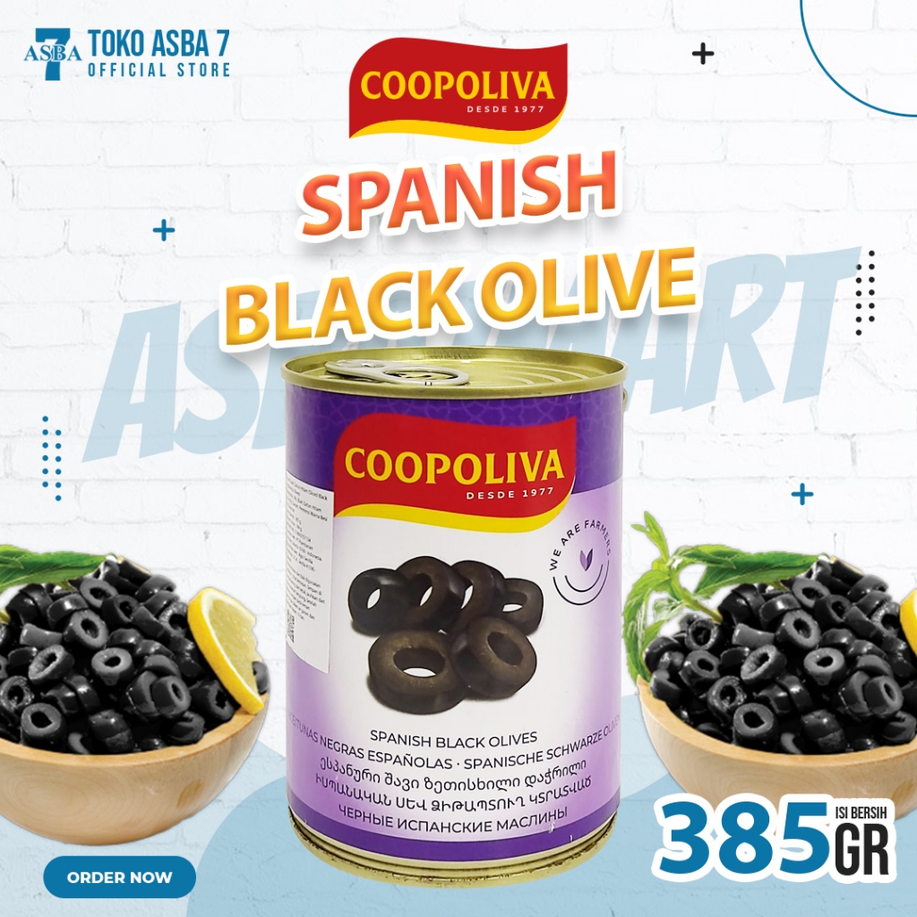 

COOPOLIVA BLACK SLICED OLIVES 425ML INDO