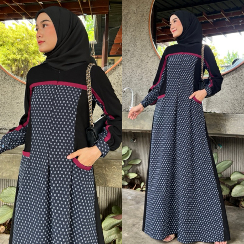 Mahala daily gamis wanita bahan premium by 4season hijab