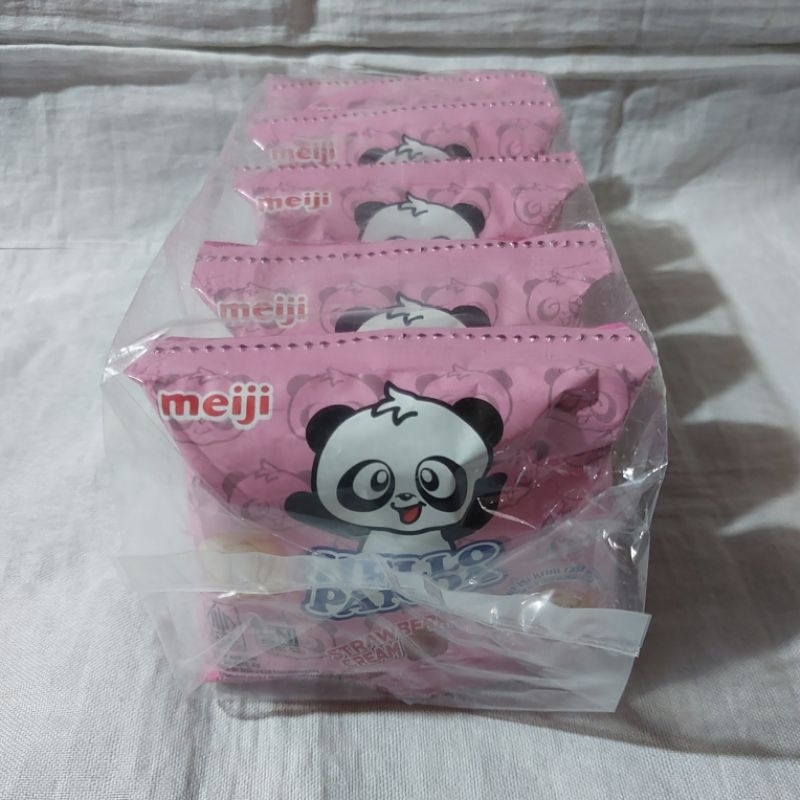 

MEIJI HELLO PANDA STRAWBERRY CREAM (1 renteng isi 10 pcs)