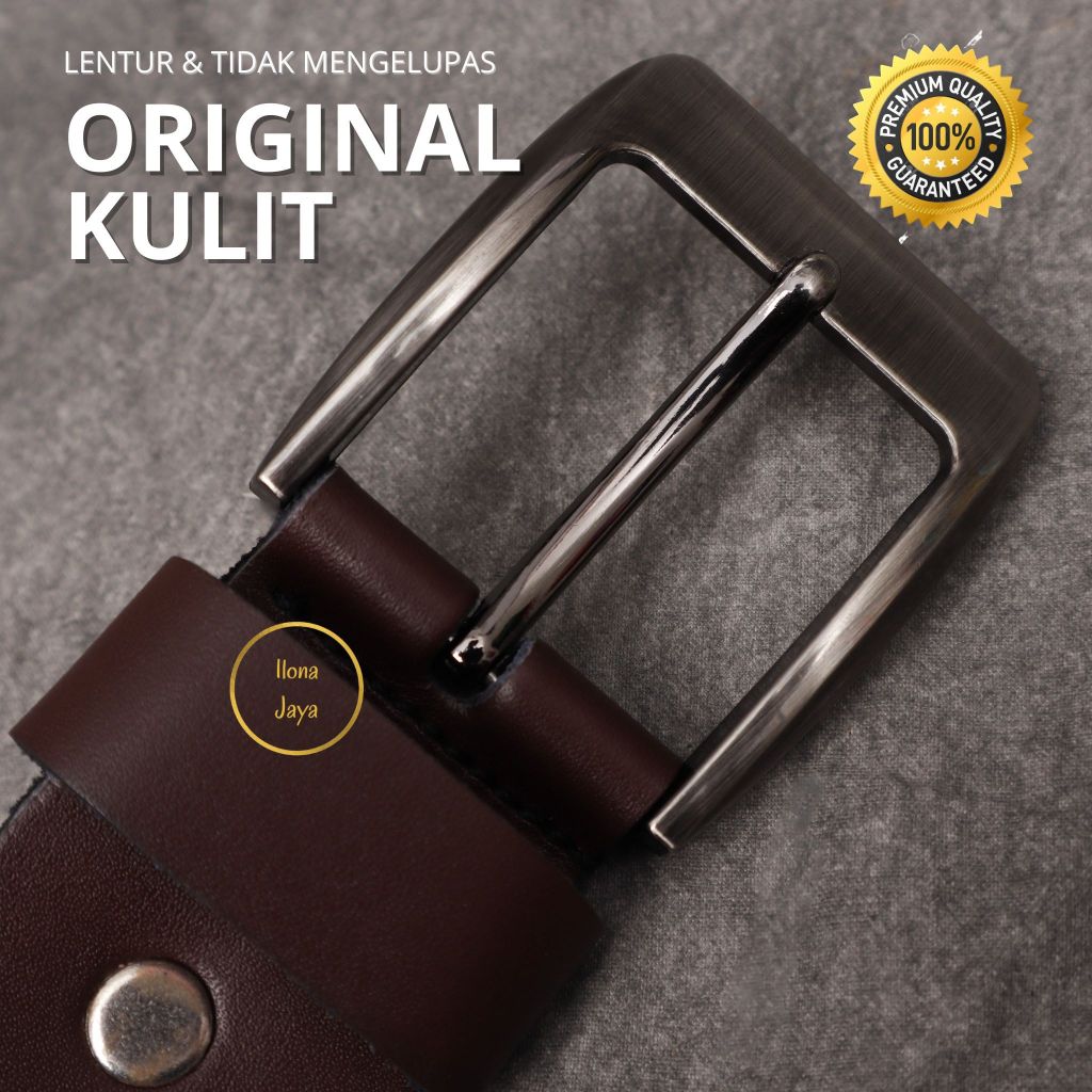 Sabuk Pria Kulit Sabuk Pria Jumbo Ikat Pinggang Kulit Pria Sabuk Kulit Asli Belt Kulit