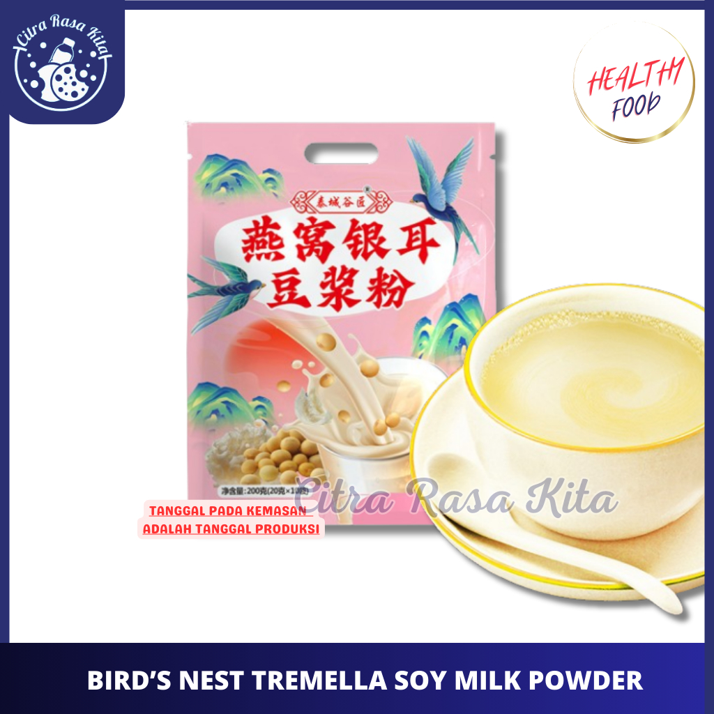 

Bubuk Kacang Kedelai Sarang Burung Walet / Birdnest Tremella Soy Milk 200gr