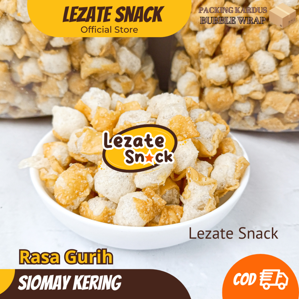 Siomay Mini Kering Kiloan 150GR Gurih Renyah Murah / Somay Kering Seblak Siomay Kering Daun Jeruk Cu