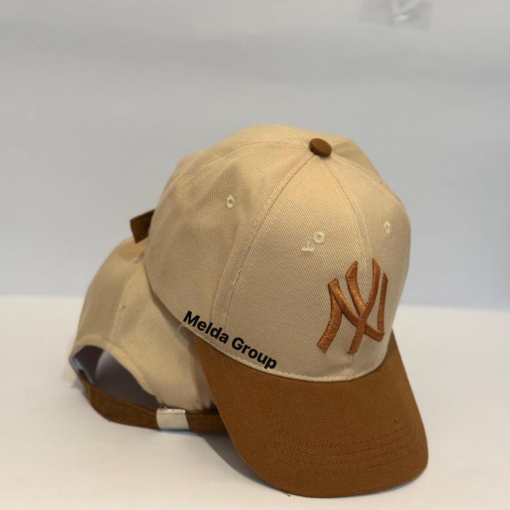 Topi Baseball Bordir Cap NY Variable Cream Visor Caramel Combinasi 2024 Terbaru Topi Daimaru