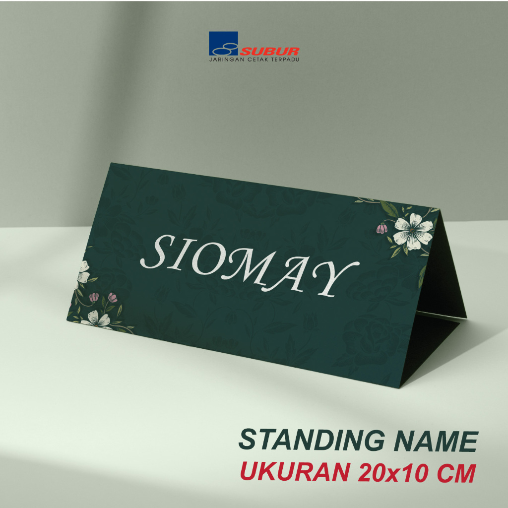 

MIN ORDER 2 PCS - STANDING NAME 20 X 10 CM