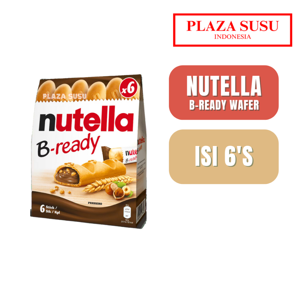 

BISCUIT WAFER NUTELLA CHOCOLATE 6'SX22G NUTELLA STICK HAZELNUT