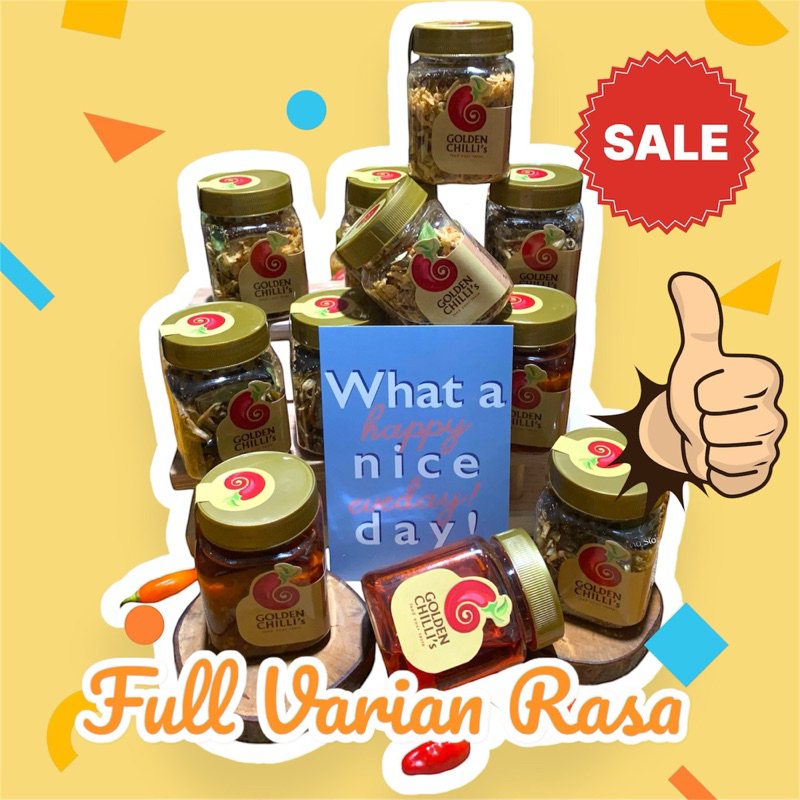 

GOLDEN CHILLIS PROMO PAKET SAMBAL BERBAGAI RASA BEST SELLER