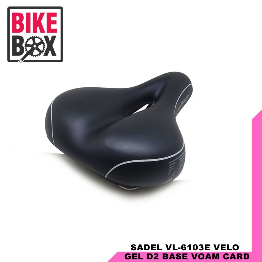 SADEL / JOK SEPEDA VELO GEL PLUSH VOAM VL-6103E HITAM
