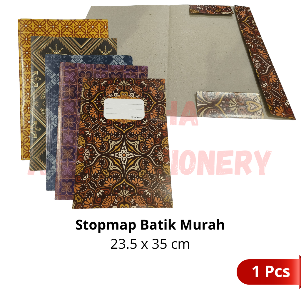 

[1 Pcs] Stopmap Batik Murah / Stofmap / Paper File / Map Kertas Batik Folio Murah