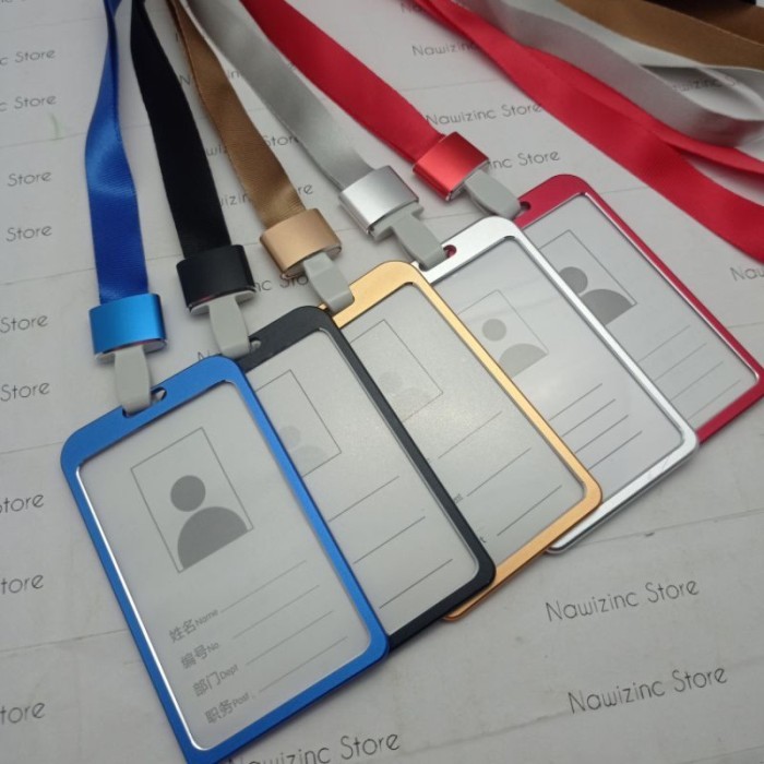 

Frame Card Holder Bahan Alumunium bermutu tempat id card metal kartu pegawai