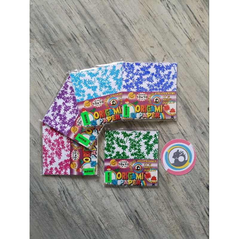 

ASTURO Kertas Origami Paper Motif Daun 10X10