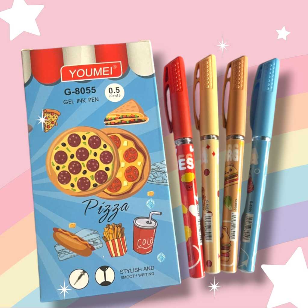 

Pulpen Gel YOUMEI G-8055 PIZZA (12pc)