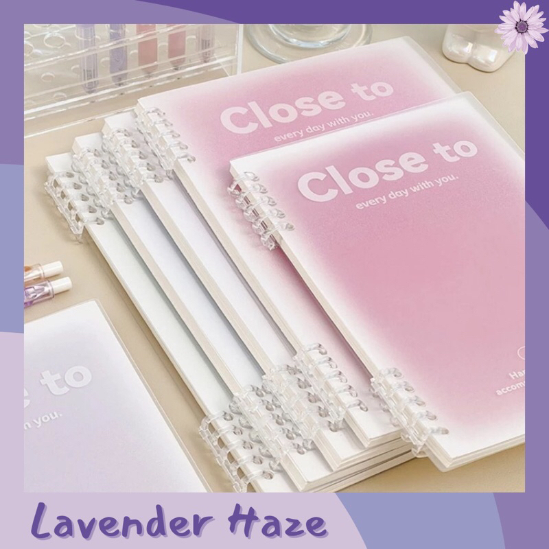 

LH♡ Binder B5 / Notebook B5 Warna Pastel Transparan Aesthetic Loose-Leaf