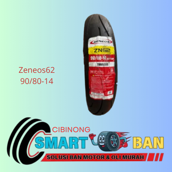 Ban Belakang Zeneos62 Motor Honda Beat 90/80 Ring 14