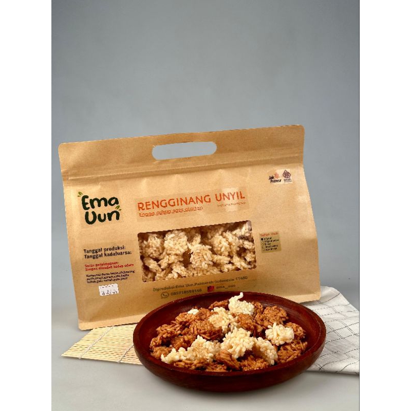 

Rengginang unyil ema uun rasa gula merah isi bersih 250gr kemasan bag