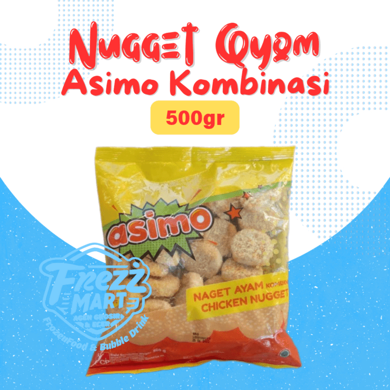 

Asimo Naget Ayam 500gr Chicken Nugget Stick Stik Kombinasi