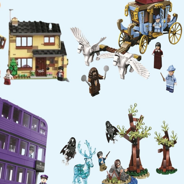 Harry Potter Book Bricks Justice Magician The Knight Beauxbatons Carriage Grande Vendeta Street Hous