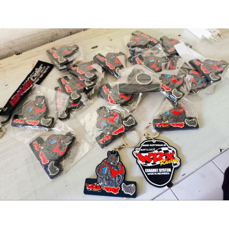 Keychain Gantungan Kunci Ori WRX old Badak karet sangat rare limitid edition sudah tidak ada di wrx 