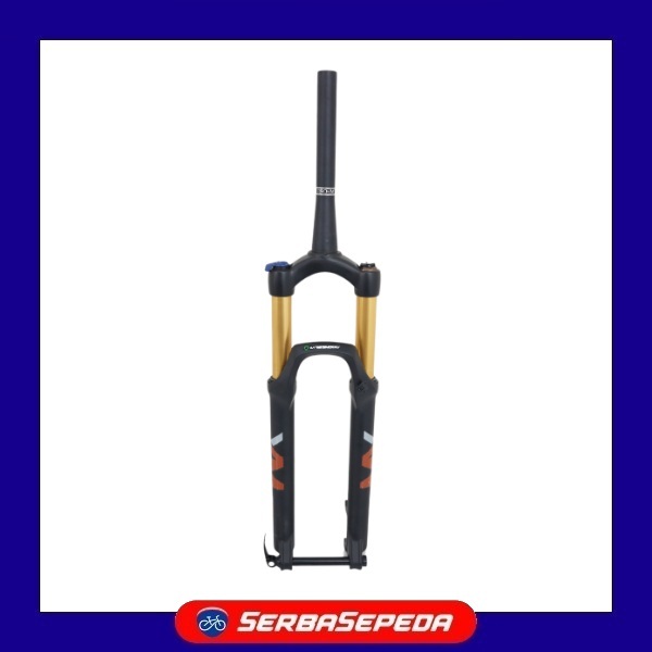 Zoom Fork Sepeda MTB MX Air T120mm HL/O Taper TA 27.5 Inci