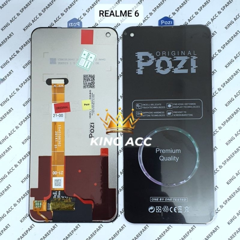 POZI / XJE INDONESIA LCD TOUCHSCREEN REALME 6 / REALME 6S / REALME 7 / REALME NARZO 30 / NARZO 20 PR