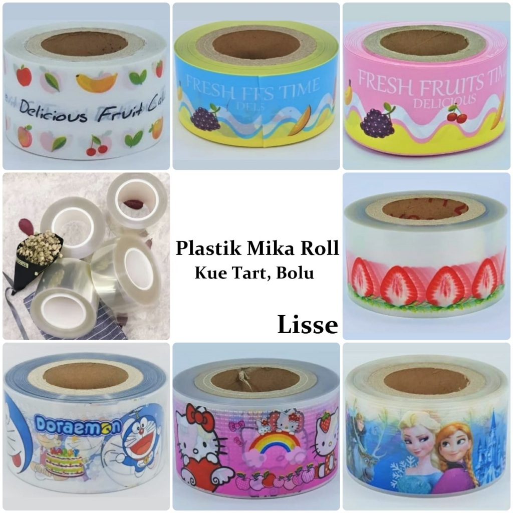 Mika Roll Plastik Cake 8 10 12Cm Mika Roll Pembatas Pinggiran Kue Tart Bolu