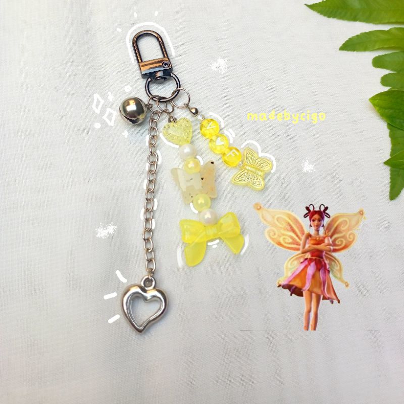 COD | Barbie Fairytopia Keyring Beads | Gantungan Kunci Barbie Fairytopia