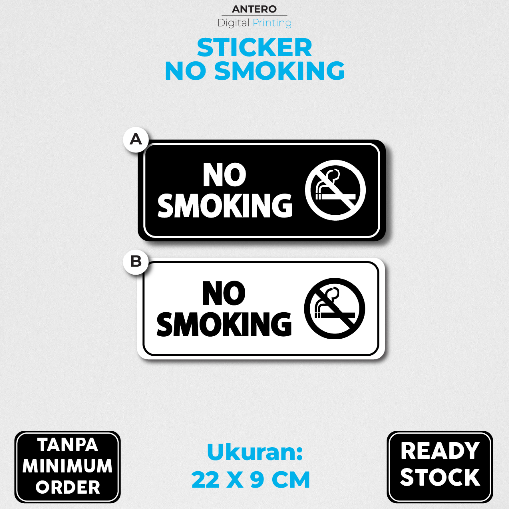 

STIKER NO SMOKING | STIKER PETUNJUK DILARANG MEROKOK | STIKER VINYL TAHAN AIR