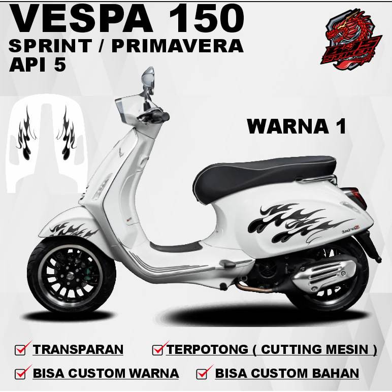 Stiker Sticker Vespa 150 Vespa Primavera Vespa sprint api 5 - Stiker Sticker Decal Vespa 150 Vespa P