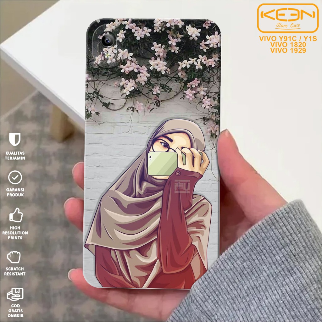 Case Hp Vivo Y91C/Vivo Y1S - Casing Hp Vivo Y91C/Vivo Y1S Motif Hijabers - Case Procamera - Softcase
