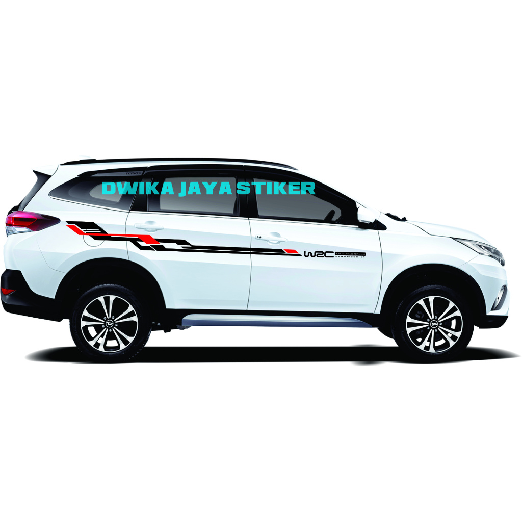 Stiker Mobil Terios Rush Stiker Striping WRC Stiker mobil Terios Rush sticker toyota sport