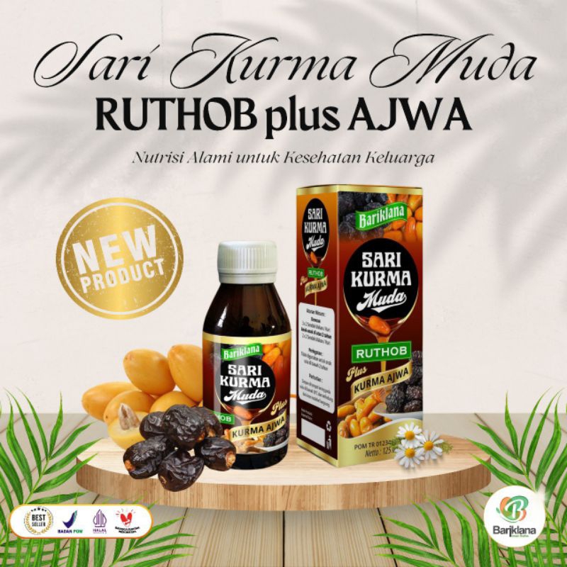 Sari Kurma Muda Ruthob plus Kurma Ajwa