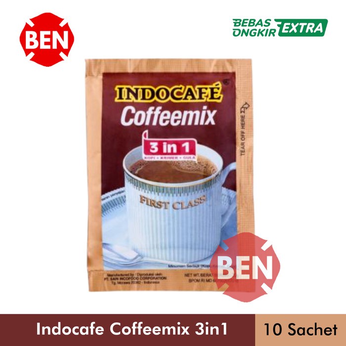 

Kopi Indocafe Coffeemix 3in1 1 renceng 10 sachet